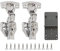LOOTICH 110 Deg Kitchen Units Concealed Cabinet Door Mute Hinges 35mm Soft Close Inset and Embed Mounting 2 Piece (Include Drilling Jig)
