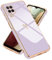 Micoden Kompatibel mit Samsung Galaxy A12 Hülle,Samsung Galaxy M12 Cute Herz Mädchen Weich Silikon Galvanisierte Handyhülle Ultra Dünn Stoßfeste Schutzhülle Bumper Case für Samsung A12/M12,Violett