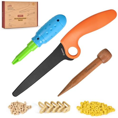 ZLemma Konstruktionsspielzeuge für Pappe mit professionellem Kartonschneider – 163-teilige Wiederverwendbare Karton-Bauwerkzeuge