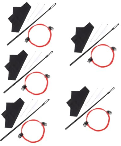 TOYANDONA 5sets Trumpet Cleaning Kit Flexible Brush Horn Care Instrument Cleaning Tool for Trumpets and Cornets