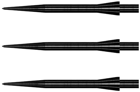 Winmau Dart Points - Velocity Steel Tip Darts Points in Black - 32mm