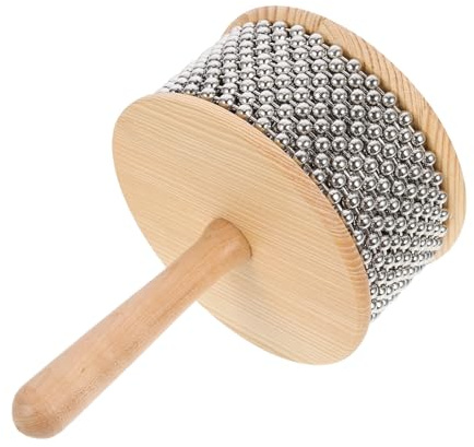 FRCOLOR Cabasa de Metal para Instrumentos Musicales Juguete de Percusión y Juguete Cognitivo y Escenarios de Educación Temprana