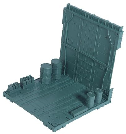 F Fityle Base espositiva ad Incastro per Giocattoli, Garage, Macchine, Costruzione di nidi, portautensili, Fai da Te per Hobby, Kit Modello Base, Verde