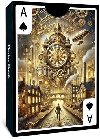 STEAMPUNK DECK OF CARDS PLAYING CARDS, Stunning steampunk images, Stocking Filler, Family card game, Christmas, Birthday Gift Present for Mum, Dad, Holidays, Collectable Cards, Secret Santa Gift