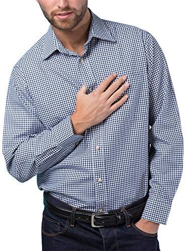 Rydale Mens Country Check Shirts (L, Millington Blue)