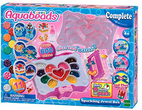 Aquabeads Sparkling Jewel Box, Art & Craft Bead kit 30268
