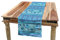 ABAKUHAUS Wal Tischläufer, Oceanic Maritime, Esszimmer Küche Rechteckiger Dekorativer Tischläufer, 40 x 180 cm, Lila Blau