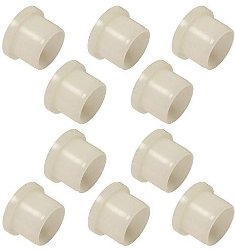 cyclingcolors 10x Boccole flangiate rondelle con bordo in plastica nylon 6.6 tondo isolamento (6 x 8 x 10 x 10 x 2mm)