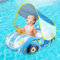 YANGUN Bouee Bebe avec Pare Soleil, Bouée de Piscine pour bébé, Bouee Piscine Bebe Gonflable, avec Auvent Amovible pour Bébé 6-36 Mois, UPF 50+