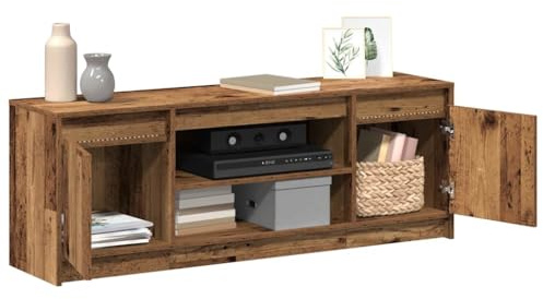 vidaXL unità TV Marrone 139,5 x 34 x 50 cm Legno Multistrato, Mobile TV Moderno da Parete, Console Media Rettangolare, Supporto Galleggiante Compatto per Salotto
