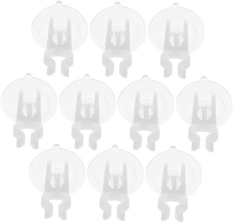 Cabilock Lot de 10 Crochets Ventouse Transparents avec Tige Longue en Pvc pour Bougies LED Électroniques, Fixation Solide et Esthétique pour Supports Muraux Pratiques