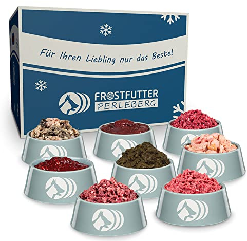 Frostfutter Perleberg Barf Starter-Paket | 22 kg Barf Hundefutter | Hochwertige Rohfütterung | 100% natürliche Zutaten | ohne Zusatzstoffe | gesunde Hundenahrung | Made in Germany