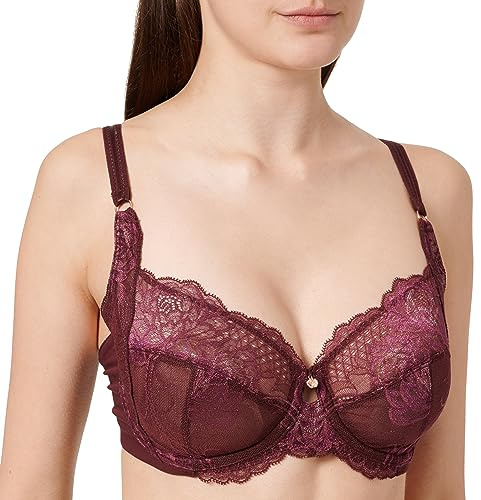 Triumph Donna Wild Peony Florale W01, Minimizer bra, CLARET, 2F