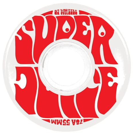 OJ Skateboardhjul Mini Super Juice 55 mm 78a Skateboardhjul - Vit/Röd