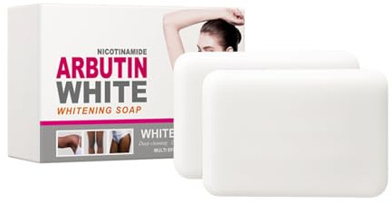Schiarente Niacinamide Soap, Sapone Sbiancante, Con Rete Schiumogena, Skin Lightening Niacinamide Soap, Sapone Naturale Come Gel Doccia Solido, Per Iperpigmentazione (2×100 G)