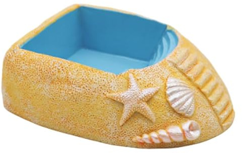 Jubepk Hermit krabbpool, stil skål, reptil ramp dish, krabbvattenskål med