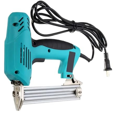 Grapadora neumática, Grapadora neumática para tapi Pistola de Clavo recto eléctrica de 220V y 2000W, herramienta de carpintería de alta potencia de 10-30mm, pistola grapadora eléctrica
