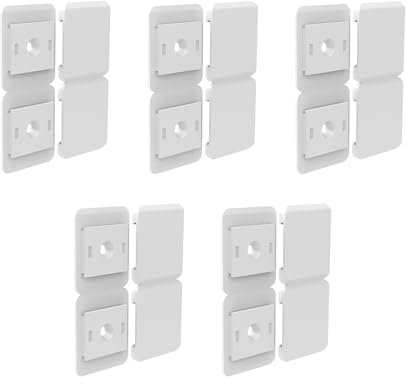 Montesy Lot de 5 crochets adhésifs muraux pour cuisine, salle de bain, gadget électronique