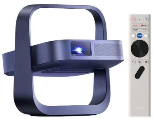 XGIMI Elfin Flip Laser 1080P Portable Projector, Bedroom & Backyard