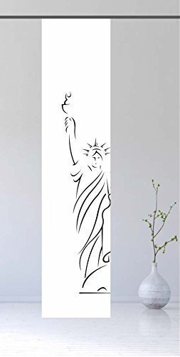 gardinen-for-life Flächenvorhang New York Black - Schiebevorhang, Gr.60x245 cm