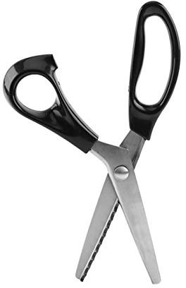 Forbici seghettate con bordo triangolare, forbici in metallo, forbici a zigzag, taglierina in acciaio inossidabile, decorazioni artigianali per il taglio della carta in tessuto, rifilatura(7mm)