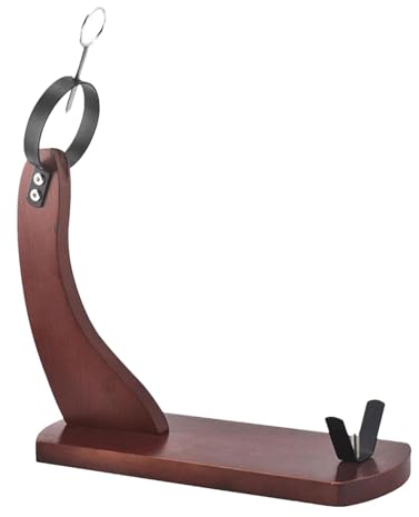Spain Ham Stand, Natural Wood Ham Holder, Kitchen Towel Ham Stand, Sturdy Wooden Ham Stand for Cutting Spanish Ham, Non-Slip, Sturdy Kitchen Ham Stand