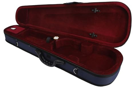 Etui à violon de voyage, Résistant à la pression avec hygromètre, Etui étanche tissu Oxford doublure rouge, for musiciens professionnels, amateurs, concerts et déplacements fréquents