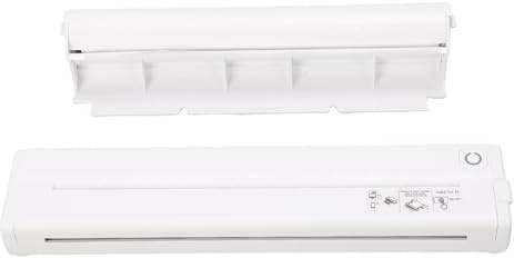 Luocute Portable Printer, Wireless Thermal Printer for Laptop Phone Tablet, with 300DPI Resolution, Supports 8.5x11in Letter Paper (White)