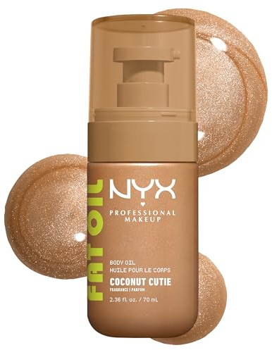 NYX Professional Makeup Fat Oil Body Oil, For Glowing Skin, Coconut Cutie
