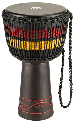 Meinl Percussion African Style Djembe – Très Grande Percussion à Main – Avec Peau de Chèvre – Diamètre 13 pouces – Acajou, Multicolore (ADJ7-XL)