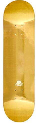Sushi Decks Pagoda Skateboard, Unisex, für Erwachsene, Unisex, SUS-SKD-0003, Gold, 8.125