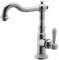 PaulGurkes Nostalgie Waschtischarmatur Keramik Wasserhahn Küchenarmatur Retro Landhausstil Vintage Armatur massives Messing hochwertig verchromt weiße Keramikeinlage Auslauf 360° schwenkbar