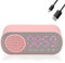 ciciglow Digital Dual Alarm Clock Radio, Bluetooth Speaker FM Radio Digital Clock Large LED Display USB Charger for Heavy Sleepers Kid Reading Travel