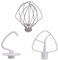 K45DH Crochet pour Pétrir Fouet Plat Enduit K45B Fouet Un K45WW Convient pour Robot de Bol de 4,5 Qt 5 QT pour Aide dans le