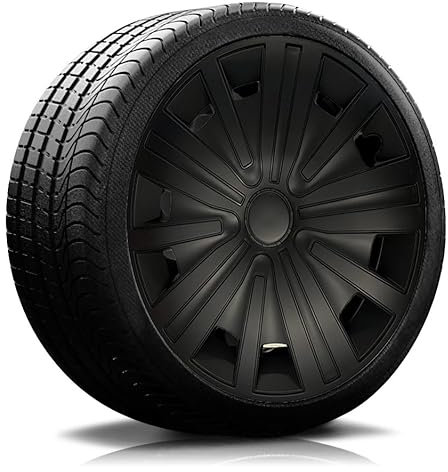 RADKAPPEN-Koenig 16 Zoll 16 RKK17 Black Line (Schwarz) Radkappen/Radzierblenden 4 Stück