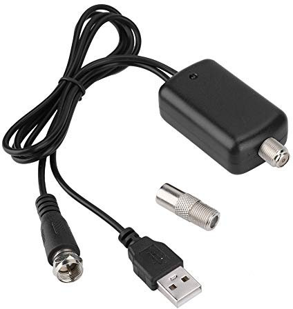 Queen.Y TV Antennenverstärker Signalverstärker 25 db HDTV Digitaler Verstärker für Innen, USB TV High Gain Kanal Boost für Freie Lokale Kanäle 4K HD 1080P UKW UHF