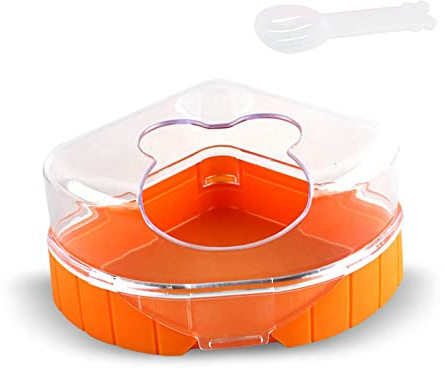 CHAOYUELYF Hamster Cage Pet Bathroom Plastic Hamster Bathtub Hamster Sand Bath Container for Small Animals Hamster Gerbil