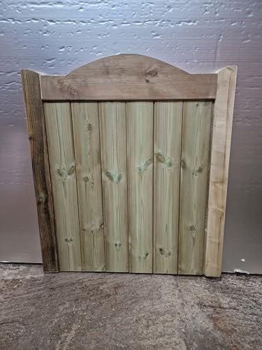 md carpentry Wooden Garden Gate, Pressure Treated, 90cm High x 105cm Wide x 5cm Deep, Treatment Green