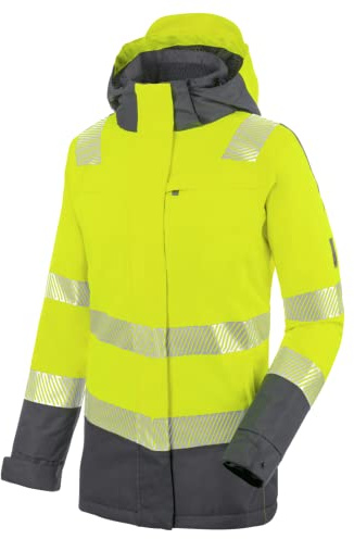 WÜRTH MODYF Warnschutz Parka Neon – hochwertige & reflektierende Arbeitsjacke in Größe – winddicht, atmungsaktiv & wasserdicht (10.000 mm WS) – in gelb - Größe M