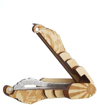 Shamanicshop Maultrommel von D.Glazyrin/Samurai (in Holzkoffer) – Professionelles Mundmusikinstrument (Kieferharfe), schöner Klang, hervorragende Qualität, original russische Maultrommel (Kieferharfe,