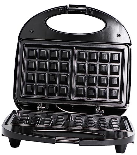 Cabilock Waffeleisen opiekacz do kanapek sanwichmacker Esszimmer pfannenblech röstiraffel Frühstückszubereiter für den Haushalt hilfreiche Sandwich-Backform Sandwich-Toaster Aluminium Black