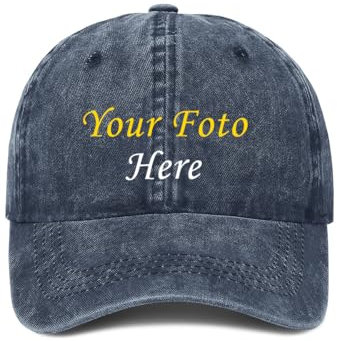 ERICAT personalisiert Cap personalisierte Basecap personalisiertes Baseball Cap Text selbst gestalten mit Foto/Namen Trucker Cap Kappe für Männer & Frauen
