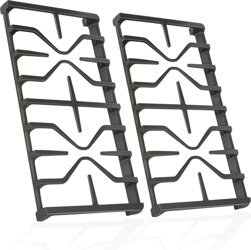 Stove Grate for GE Gas Stove Top Burner Side Grates Range Oven Rack WB31X27151 Replacement Parts Cast Iron Flat Plate General Electric Stovetop Cooktop 2 Pack