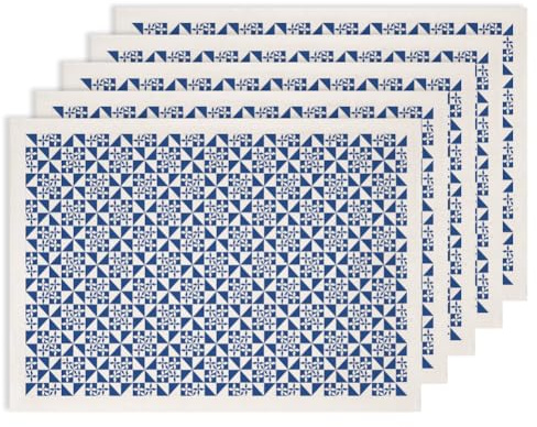 SUPERDANT 5 piezas cuadrados estrellas papel de transferencia bajo esmalte para arcilla cerámica porcelana bajo esmalte calcomanías azul bajo esmalte papeles decorativos regalos hechos a mano