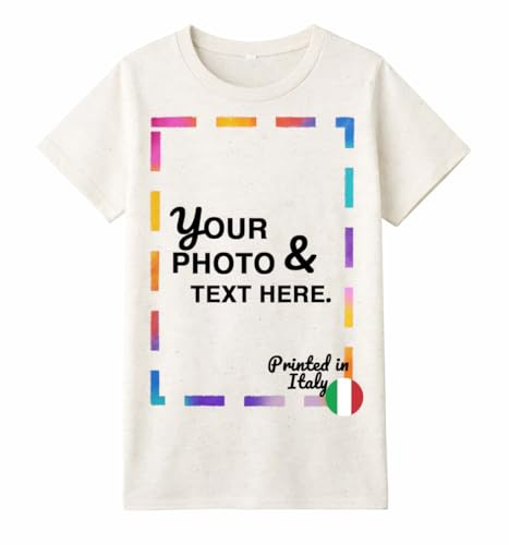 JOPHY & CO. 8601 T-shirt personnalisé en coton avec impression pour homme et femme, idée cadeau originale