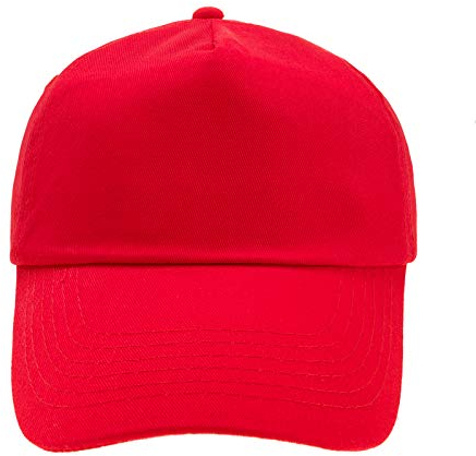 4sold Junior 100% Baumwolle 5 Panel Cap Unisex Jungen Mädchen Mütze Baseball Cap Hut Kinder Kappe Snapback Baseballcap Kappe Einfarbig Sonnenschutz Sonnenhut Basecap Einstellbar Baseballkappe Kinder