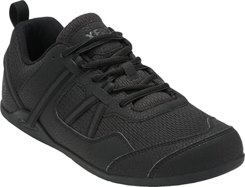 Xero Shoes Men’s Prio Barefoot Athletic Sneaker, Black, 11.5