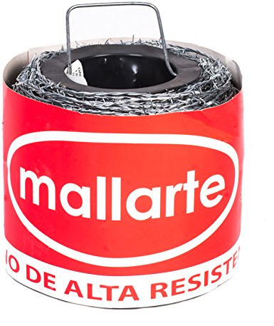 Alambre de espino galvanizado Mallarte 4/1.6/15 (250 mts lineales por rollo)