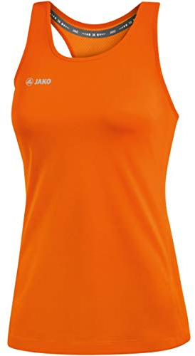 JAKO Damen Tanktop Run 2.0, Neonorange, 36
