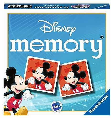 Ravensburger Disney Mini Memory Matching Picture Snap Pairs Game for Kids Age 3 Years Up
